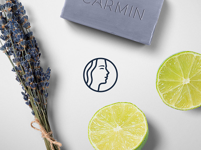 Carmin beauty girl logo studio woman