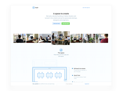 Vault blue building co working desks floorplan space vault white