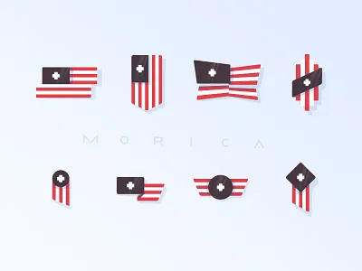Morica - Doing more for our country america badge flag flags icon plus usa