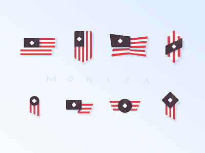 Morica - Doing more for our country america badge flag flags icon plus usa