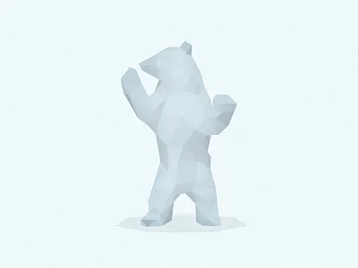 Polar Bear angles bear beast brown grizzly logos low poly polar bear polygons predator white wild