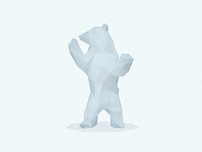 Polar Bear angles bear beast brown grizzly logos low poly polar bear polygons predator white wild