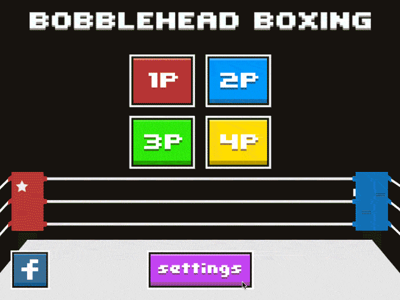 4 Player MAYHEM! big heads boxing local multiplayer sketch