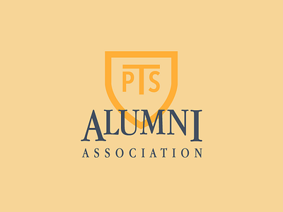 PTS Logo branding identity logo mark school serif serif sans shields university yellow