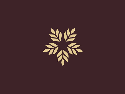 Wheat + Star brand branding elegant professional geometry geometric healthy food leaf vegetable logo identity negative space oat wheat grain organic plant rice haver bread smart creative star nova excellent