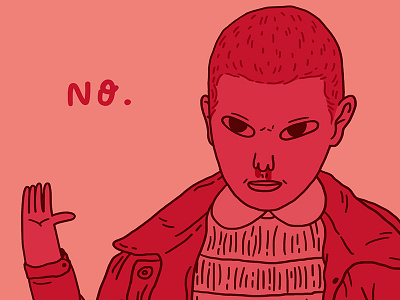 Eleven, do you like Mondays? dodle el eleven illustration netflix quote stranger things
