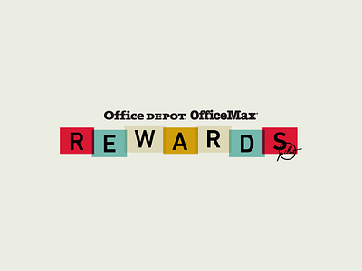 OD OM | Rewards Branding Concept black branding colors fun identity logo mark rewards sans serif