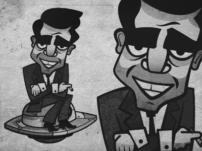 Ol' Rod character illustration rod serling twilight zone vintage