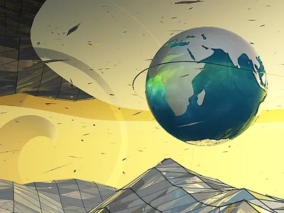 Untitled abstract cinema 4d low poly motion graphics photoshop