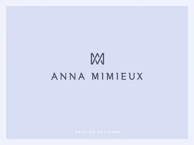 Anna Mimieux logo anna branding designer emblem fashion glyph logo logos mark mimieux