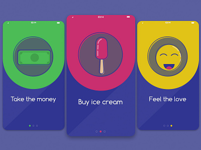 Onboarding - DailyUI 023 dailyui dailyui023 ice cream illustration onboarding