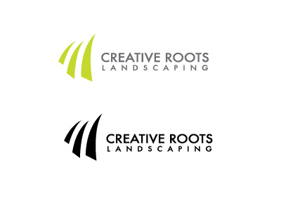 Creative Roots Landscaping Logo abstract branding design identity landscaping logo