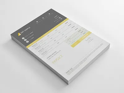 Professional Invoice 210x297mm a4 clean invoice corporate corporate invoice creative elegant print pro professional invoice psd design psd invoice