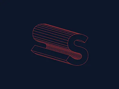 3D Type 3d experiment font letters outline type typography wireframe