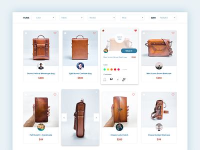 Efaisto I Gallery page bag customise ecommerce efaisto france gallery landing page saigon startup ui vietnam white