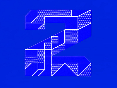 2 2 36daysoftype 3d c4d lettering number two type typography