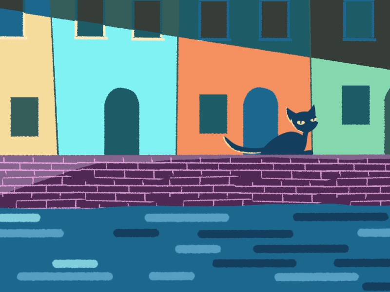 Gatto Nero burano graphicdesign motiongraphic