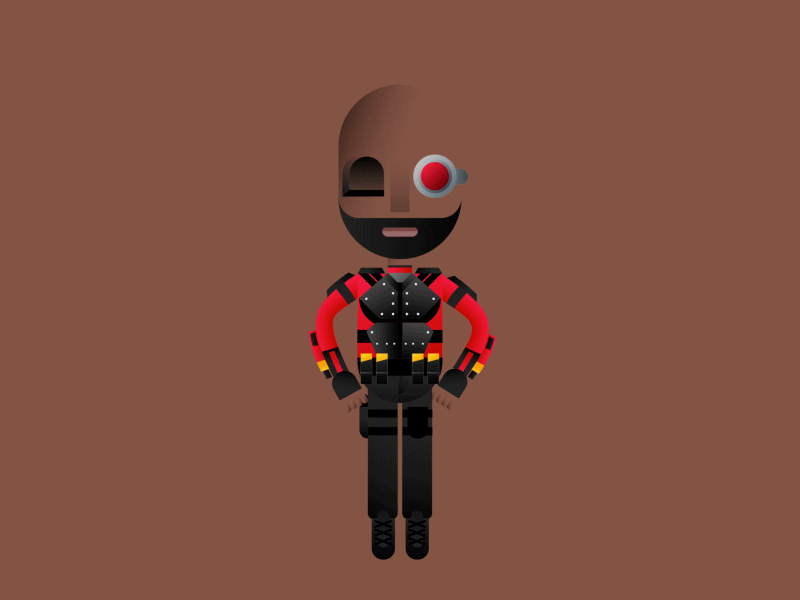 DeadShot animation deadshot illustration motiongraphics suicidesquad