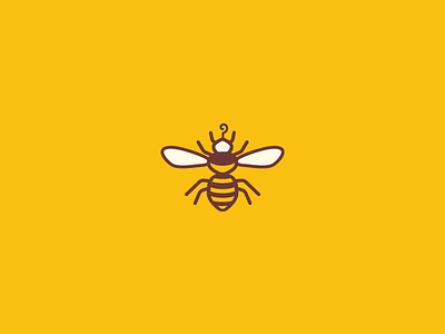 Fly like a butterfly, sting like a bee bee icon illustration