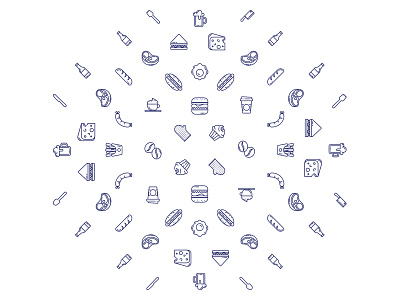 Pattern for a Butcher, Baker and Cafe baker butcher cafe geometry icon line pattern restaurant turkey turkish