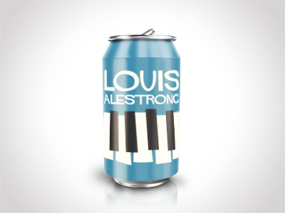 Louis Alestrong beer branding brewery jazz music packaging