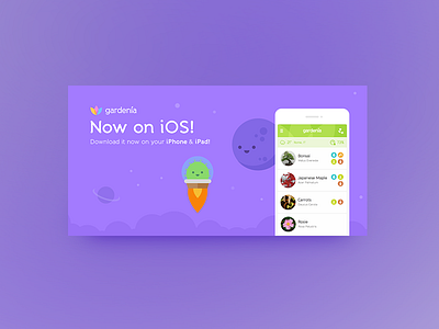 Gardenia Ios Launch adv plants promo space