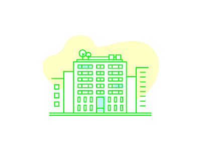 Building Icon building icon iconography illustration illustrator neon ogilvy vector