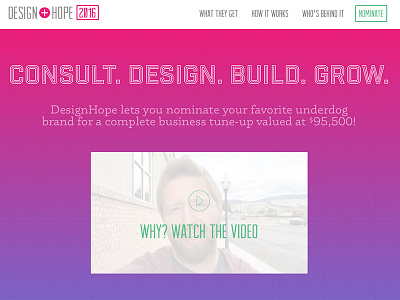 DesignHope 2016 banner branding design homepage website