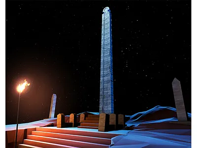 Axum abstract africa cinema 4d ethiopia low poly motion graphics photoshop