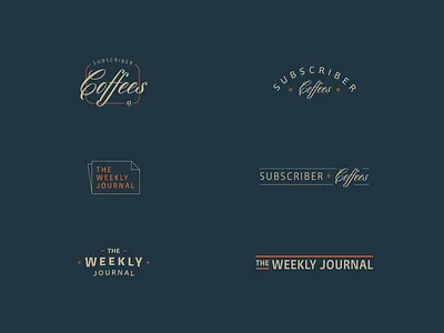 Type Lockups branding coffee identity journal lockup logotype type typography wordmark