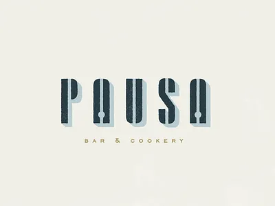 Logo Concept #3 art deco blue design graphic design italian italy lettering logo powder blue restaurant