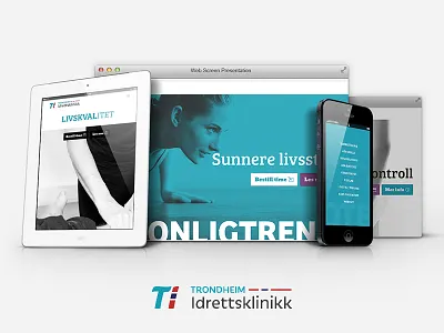 Trondheim Idrettsklinikk #tiforalle concept design responsive ui ux webdesign