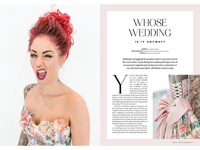 Rock n Roll Bride Magazine editorial magazine print