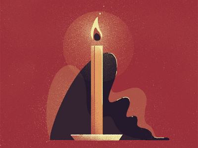 mood lighting. 2d abstract blob candle fire illustration light object photoshop styleframe texture vector