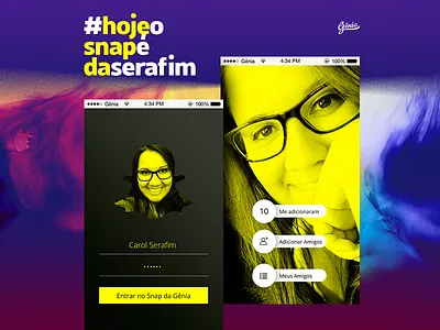 Snap Serafim card gênia instagram post