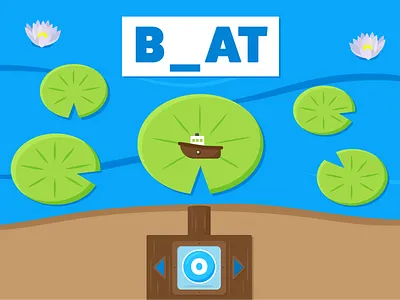 Bubble Shooter game design illustration phonics