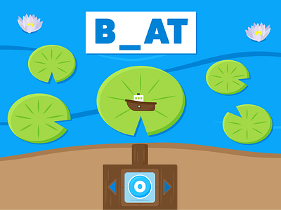 Bubble Shooter game design illustration phonics