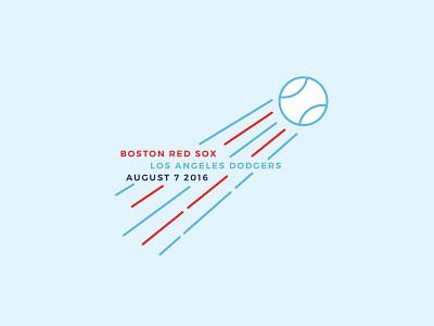 Red Sox Scores: August 7, 2016 baseball data data visualisation data viz infographic minimal sports