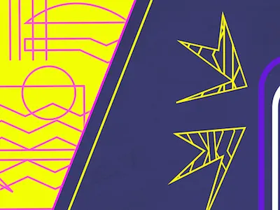 Neon Geometry geometric geometry illustration