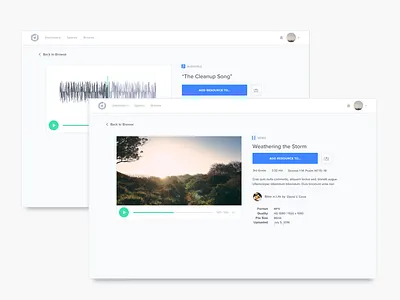 Resource Pages detail page disciplr resources sample sound stock store videos waveform