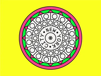 No. 2 - Dragon Fruit Manhole Cover cover dragon fruit icon illustration indian manhole new york nye pattern street summer system