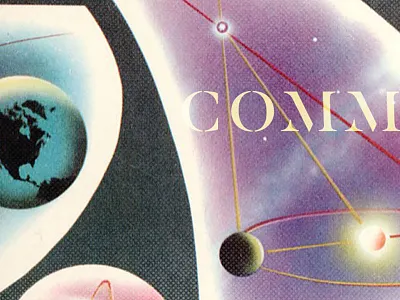 Comm. earth halftone space vintage