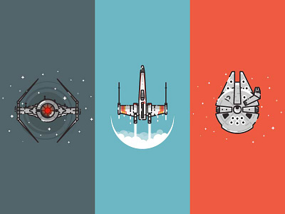 Star Wars spaceship illustrations falcon fighter icon millennium millennium falcon outline spaceship star wars starwars universe x wing xwing