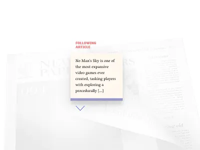Next Article Widget article notification widget
