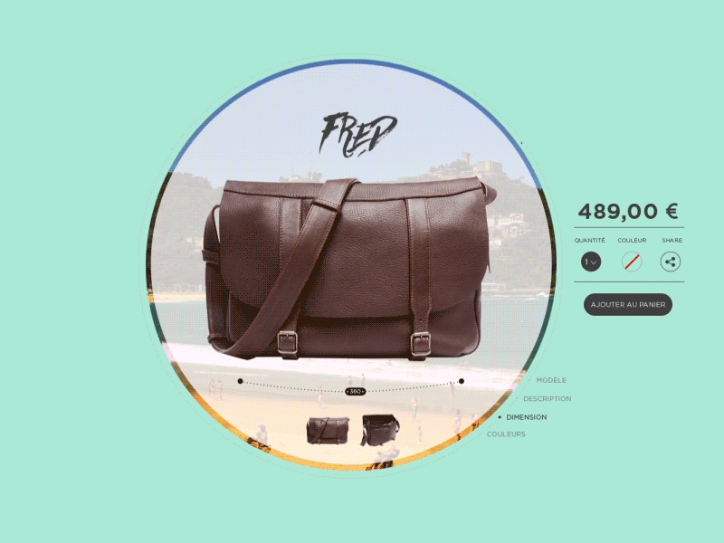 Daily UI challenge #012 — E-Shop bag circle dailyui design e shop scroll shop shopping ui ux