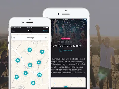 GoOut app apple design event explore goout interface ios iphone mobile ui ux