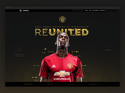 Pogback black gold interactive manchester united pogba web