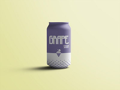 Minimal Soda Can Design ai can packaging psd soda