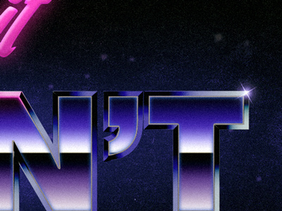 Nostalgia 80s retro stranger things type typography