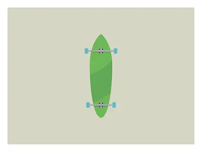 Longboard flat design illustration vector wip
